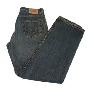 Levi's 559 Strauss & Co Blue Jeans 34x34 Medium Washed Relaxed Straight Denim